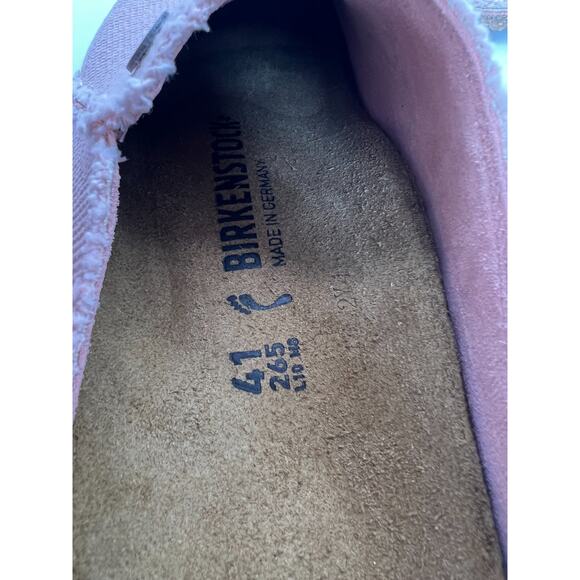 Birkenstock Zermatt Canvas Textile Soft Pink Size W10/M8 EUR 41 New - Picture 3 of 12
